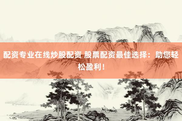 配资专业在线炒股配资 股票配资最佳选择：助您轻松盈利！