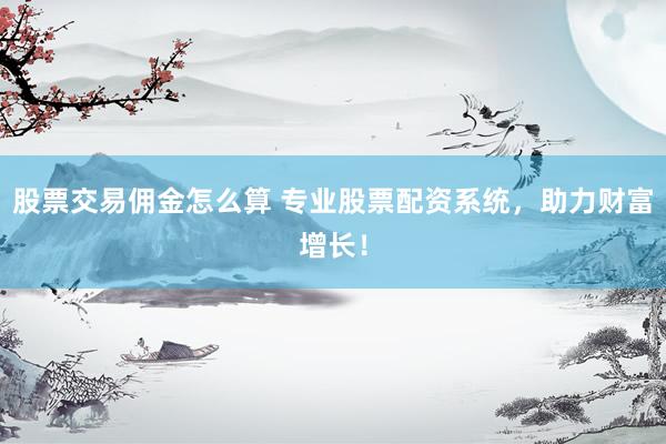 股票交易佣金怎么算 专业股票配资系统，助力财富增长！