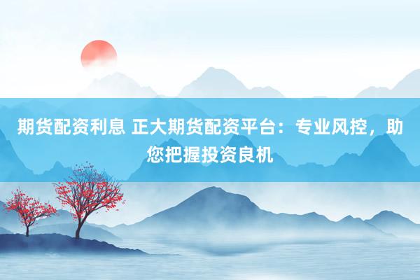 期货配资利息 正大期货配资平台：专业风控，助您把握投资良机